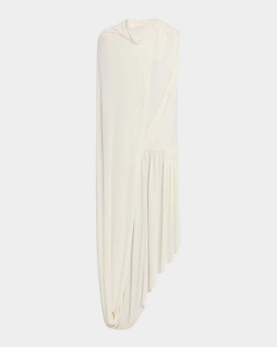 Jersey Draped Tail Dress